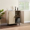 Syemin Decorative Storage Cabinets, 2 Door Storage Cabinet Sideboard, Suitable for Living Room, Entryway and Kitchen Dining Room, - 2 of 4