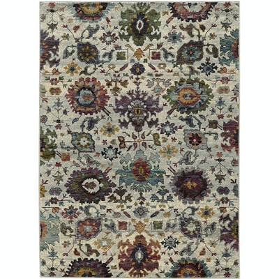 Oriental Weavers Andorra 7129A Stone/ Multi Indoor Area Rug - 1'10" x 3'2"