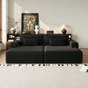 102" Oversized Cloud Sectional Lounge Chaise, Corduroy Reclining Sleeper Sofa Bed, Plush Loveseat Chair, No Assembly, for Living Room & Bedroom - 4 of 4
