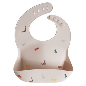 Mushie Silicone Baby Bib - 1 of 4
