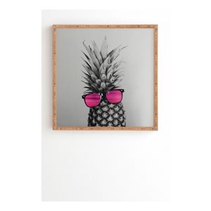 Chelsea Victoria Mrs Pineapple Framed Wall Art 30 X 30 Deny Designs Target