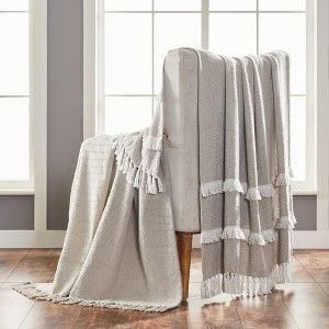 Modern Threads 2 Pack 100% Cotton, 50 x 60 Throw, Dion. - 1 of 3