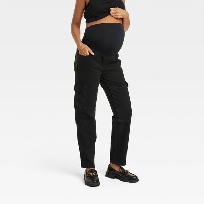 Over Belly 90's Straight Maternity Jeans - Isabel Maternity By Ingrid &  Isabel™ Black 00 : Target