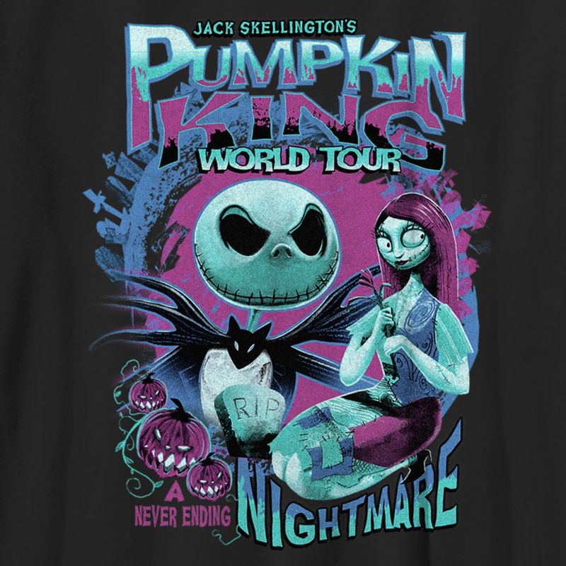 Boy's The Nightmare Before Christmas Jack Skellington's World Tour T-Shirt, 2 of 6
