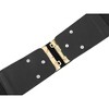 INSPIRE CHIC Women's Faux Leather Elastic Band Fashion Apparel Belt 2.4 Inches Width 1 Pc - 3 of 4
