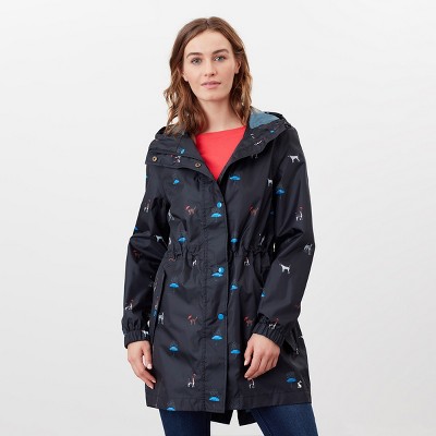 Joules Womens Golightly Printed Waterproof Packaway Jacket