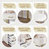 NicBex 55" Velvet Makeup Vanity with Chair,Vanity Desk with 5 Drawers, Marble Top Vanity Table,Dressing Table with Left/Right Adjustable Storage - 4 of 4