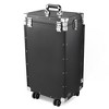 Byootique Aluminum Rolling Nail Table with Train Case Cosmetic Organizer Black - 2 of 4