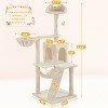 Yaheetech  51"H Cat Tower with Scratching Post for Kittens - 3 of 4