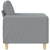 vidaXL Sofa Chair Light Gray 23.6 in. Fabric - 4 of 4