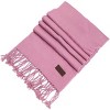 Mio Marino | Women's Solid Fringed 100% Cotton Scarf - 3 of 4