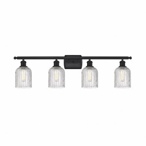 Bridal Veil - 4 Light Bath Vanity In Art Deco Style-10 Inches Tall and 35 Inches Wide - 1 of 1