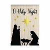 Evergreen Nativity Silhouette Burlap Garden Flag 12 x 18 Inches Indoor Outdoor Decor - 2 of 4