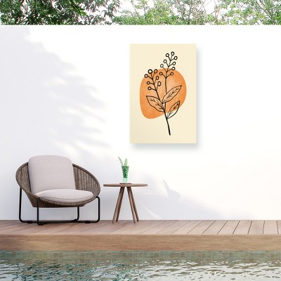 Trademark Fine Art - jay stanley  Minimal Flower Expression 3 Matted Framed Art