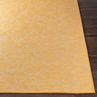 Buiksloot Bright Yellow Polypropylene 2'6" x 7'3" Area Rug