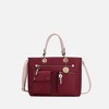 MKF Collection Julia Vegan Leather Color-block Women’s Satchel Bag by Mia k - 2 of 4