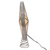 Kurt Adler enchanting 11.5-Inch UL 20-Light Warm White Fairy LED Silver Glitter 5-Point Star Tree Topper - 2 of 4