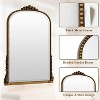 32"x24" Arched Mantle Mirror, Arched Beaded Mirror with Metal Frame, Decorative Bathroom Vanity Mirror for Entryway, Bedroom, or Living Room - 4 of 4