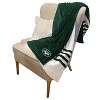 NFL New York Jets Embossed Knit Striped Throw Blanket - 2 of 3