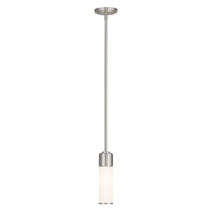 Livex Lighting Weston 1 - Light Pendant in  Brushed Nickel - 1 of 1