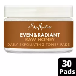 SheaMoisture Even & Radiant Raw Honey Daily Exfoliating Toner Pads - 30ct