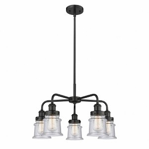 Canton - 5 Light Stem Hung Chandelier In Industrial Style-14.5 Inches Tall and 23.25 Inches Wide - 1 of 1