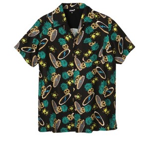 KingSize Men's Big & Tall Printed Camp Shirt - 1 of 4
