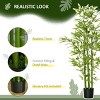 TopComfy Artificial Trees 5Ft Artificial Bamboo Tree Fake Bamboo Tree Faux Bamboo Plant Indoor Outdoor Bamboo Tree for Home, Green, 6.8"*6.8"*55" - 3 of 4