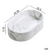 Hrinhom19.3"W Modern Ceramic Wash Basin with Faucet - 2 of 4