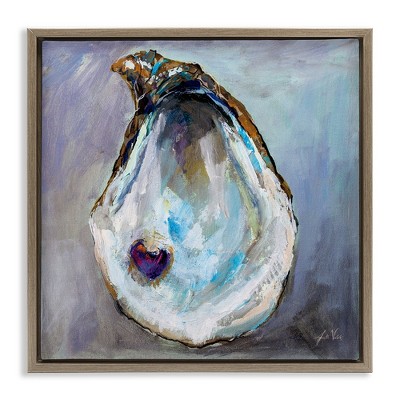 Stupell Industries Oyster Shell with Pearl, 18" x 18"