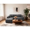 Racxily Cloud Sectional Sofa, L-Shape Chaise Modular Couch with Deep Seat for Living Room & Bedroom(Corduroy Fabric),Gray - 4 of 4