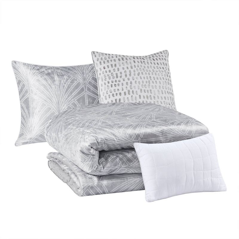 Beautyrest Kiona Crushed Velvet Comforter Set, 4 of 9
