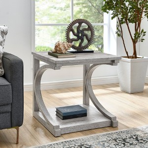 NicBex Modern Unique-Shaped Coffee Table with Storage,Solid Wood Side Table,Center Table for Livng Room,Kitchen - 1 of 4