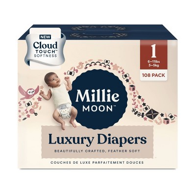 Millie Moon Luxury Diapers Size 1 - 108ct