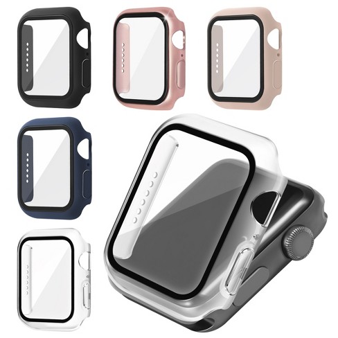 6 Pack Protective Case With Tempered Glass Compatible With Apple Watch Series 7 41mm Apple Watch Series 8 41mm 5 Colors Target