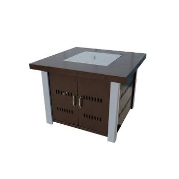 Outdoor Fire Pit in Hammered Bronze & Stainless Steel - AZ Patio Heaters
