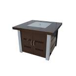 Outdoor Fire Pit in Hammered Bronze & Stainless Steel - AZ Patio Heaters