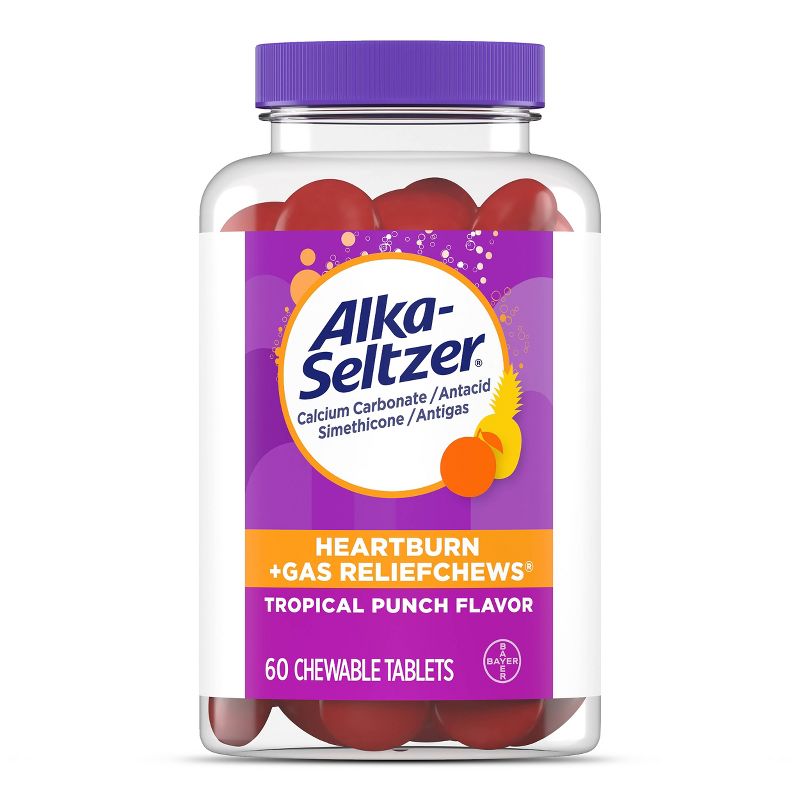 Alka-Seltzer Antacid Heartburn &#38; Gas Relief Chews - 60ct, 1 of 10
