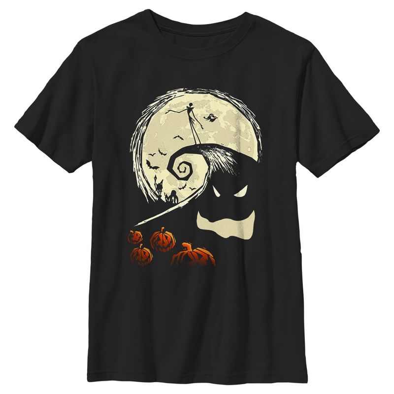 Boy's The Nightmare Before Christmas Spiral Hill Scene T-Shirt, 1 of 6