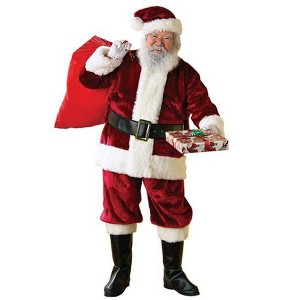 Rubies Deluxe Regency Crimson Men's Santa Suit - 1 of 2