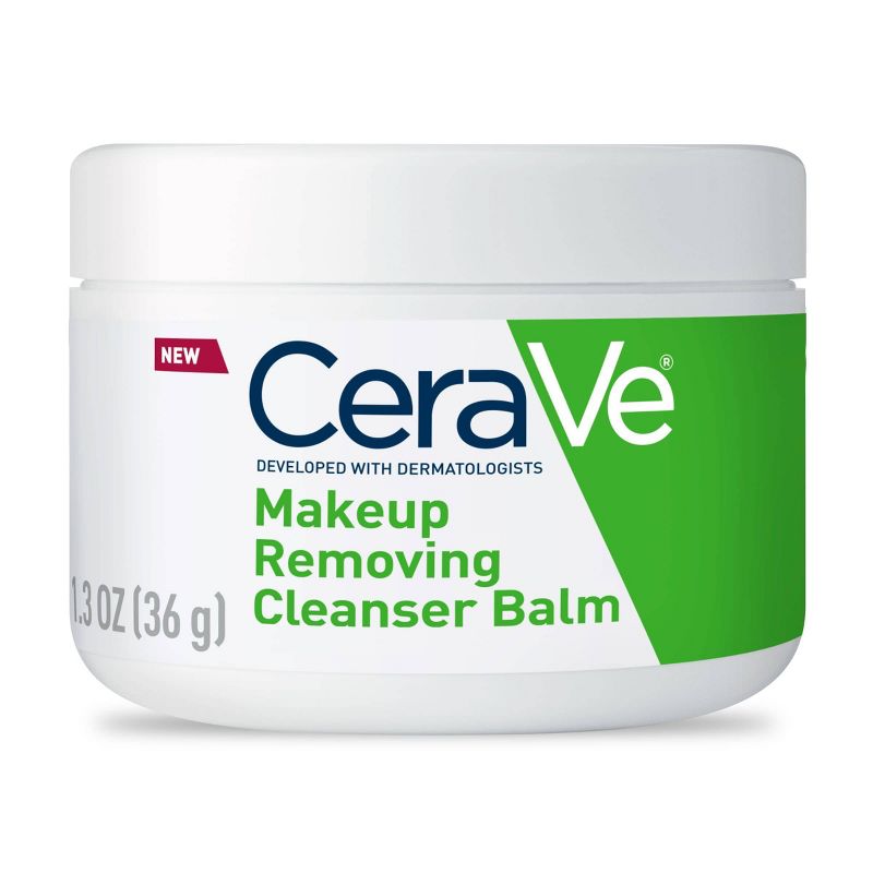 CeraVe Hydrating Makeup Cleansing Balm, Travel Size - Unscented - 1.3 oz, 1 of 17