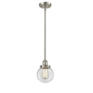 Beacon - 1 Light Stem Hung Mini Pendant In Modern Style-9 Inches Tall and 6 Inches Wide - 1 of 1