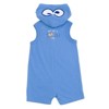 Sesame Street Baby Hooded Cosplay Sleeveless Romper Newborn to Infant - 2 of 4