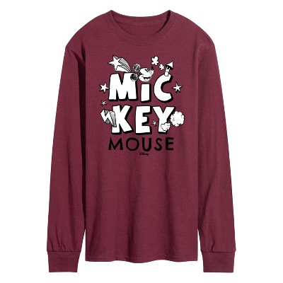 Men's - Disney - Mickey Mouse Long Sleeve Graphic T-Shirt