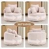 TIRAMISUBEST Swivel Compression Chair,Comfortable Single-Seat Crochet Yarn Chair with Full Sponge Cushion for Home, Office, and Hotel - 3 of 4