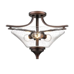 Millennium Lighting Natalie 3 - Light Flush Mount in  Rubbed Bronze - 1 of 4