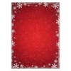 Christmas Snowflake Area Rug, Indoor Floor Carpet Washable with Non Slip Backing, Low Pile Stain Resistant Floor Mat for Living Room, Nursery - 3 of 4