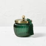 Round Canister With Tassel Green - Opalhouse™ designed with Jungalow™
