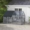 PawHut Large Catio Outdoor Cat Enclosure, Wooden Cat House for Multiple Kittens, with Waterproof Cover, Condos, Platforms, Bridge, Doors - 3 of 4