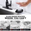 WOWOW 5 in. Metal Glass Rinser for Kitchen Sinks in Brushed Nickel - 3 of 4